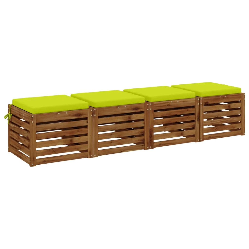 Cuscini per Sedia in 4 Pezzi SOEST 4 pz 100% Poliestere 944454