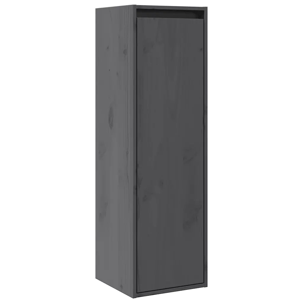 Pensili Grigi 2 pz 30x30x100 cm in Legno Massello di Pino cod mxl 33387