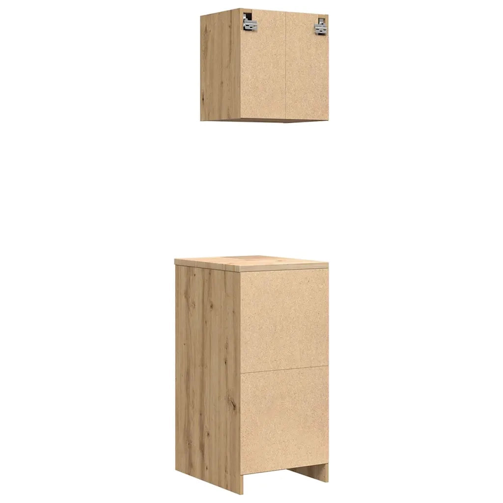 Armadi da Garage 2 pz Rovere Artigianale in Legno Multistrato CFW8205603