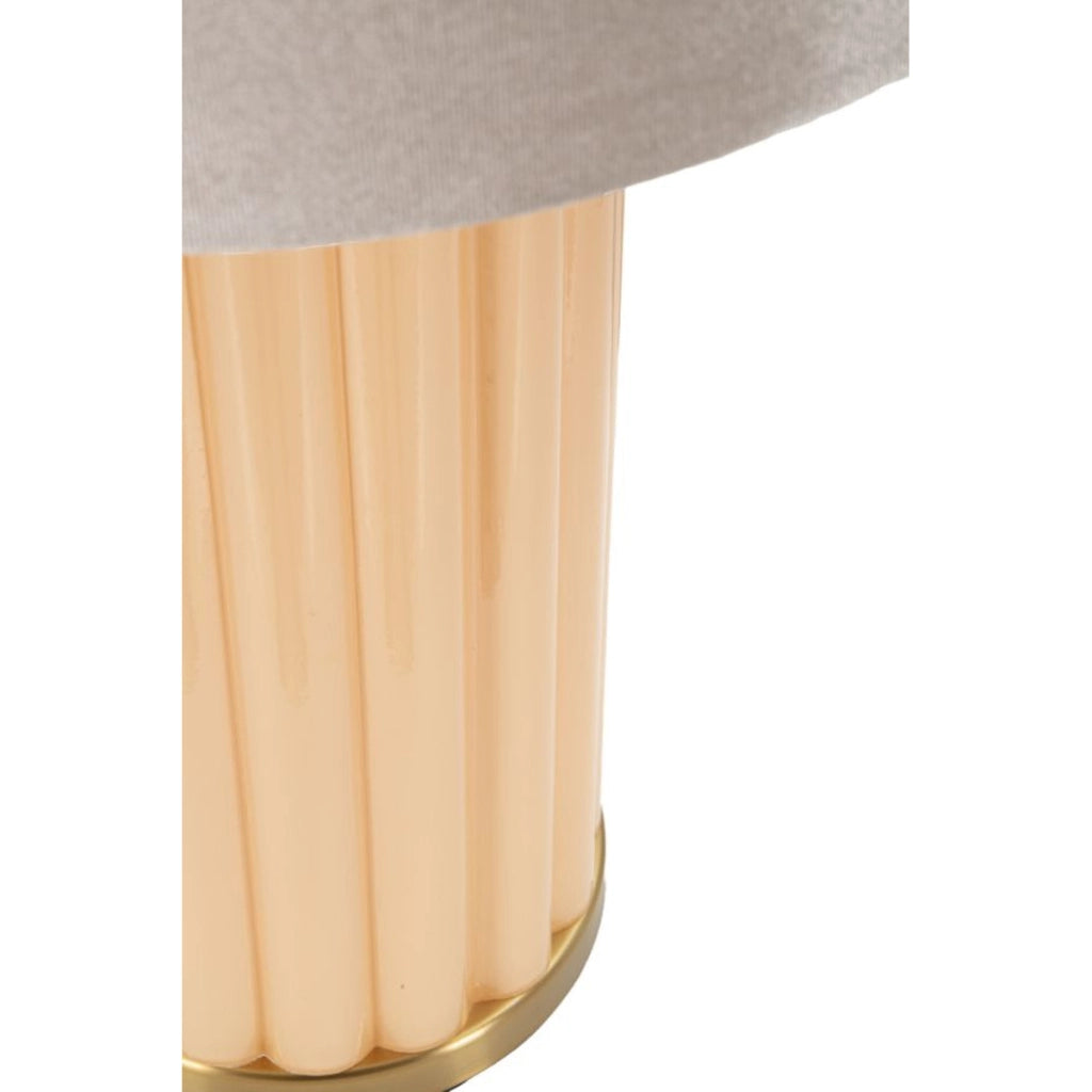Lampada da Tavolo VKH732, Bianco, Vetro, 69,5x40,5x40,5 cm