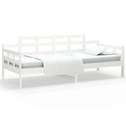 Letto singolo | Letto per adulti | Dormeuse Bianca in Legno Massello di Pino 90x190 cm