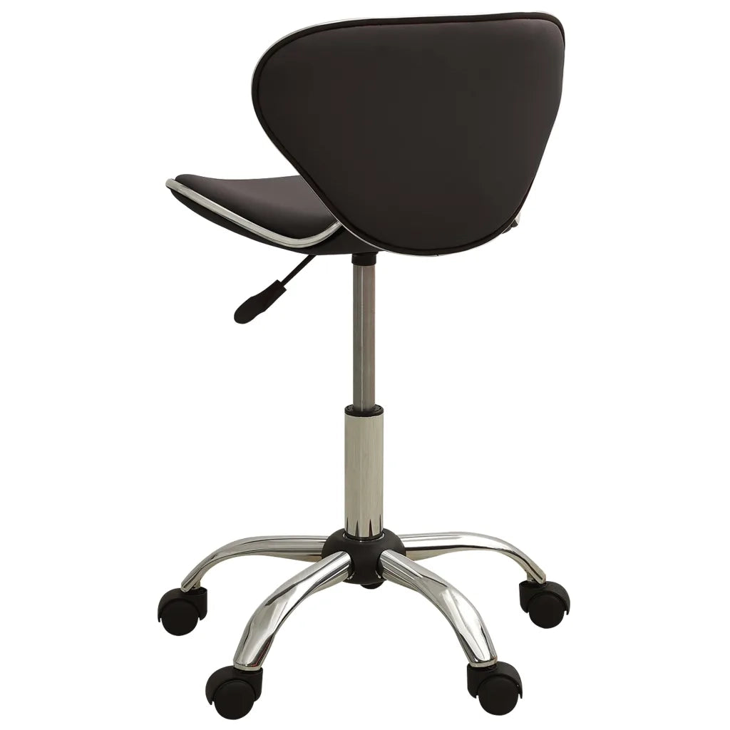 323676  Salon Spa Stool Brown Faux Leather 323676