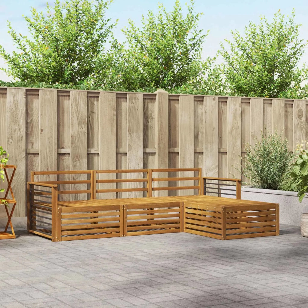 Set di divani da esterno Naturale 249,5 x 162,5 x 73 cm