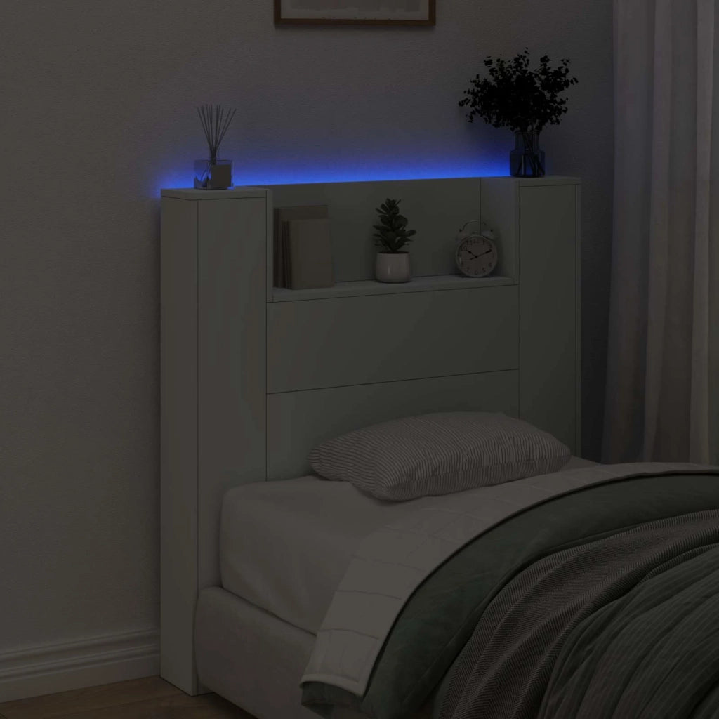 Testiera Letto Bianco Legno ingegnerizzato