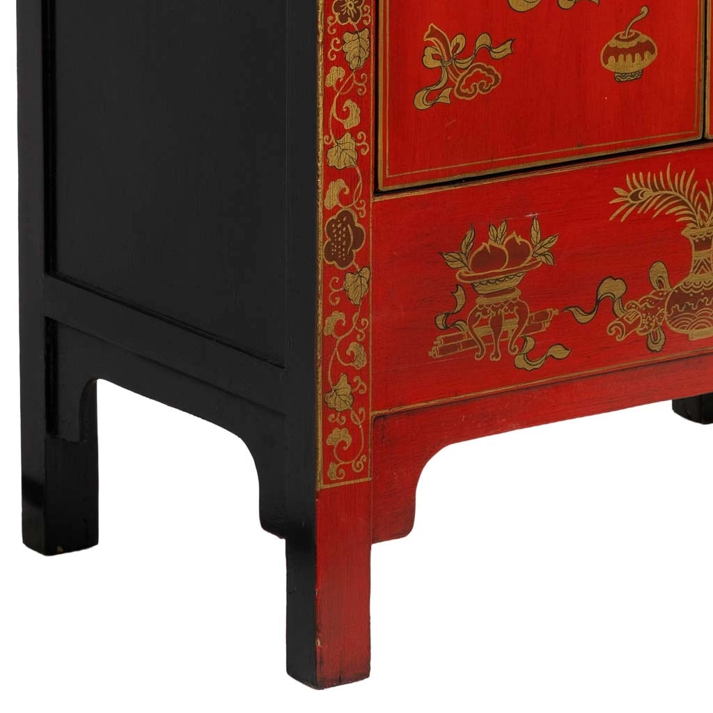 Armadio in legno rosso 86x50x150h cm