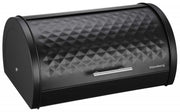 Klausberg KB-7453 Moderno portapane in metallo nero con coperchio a diamante