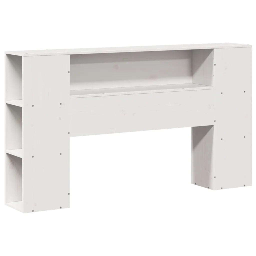 Letto Libreria senza Materasso Bianco 120x190 cm Legno di Pino 3321962