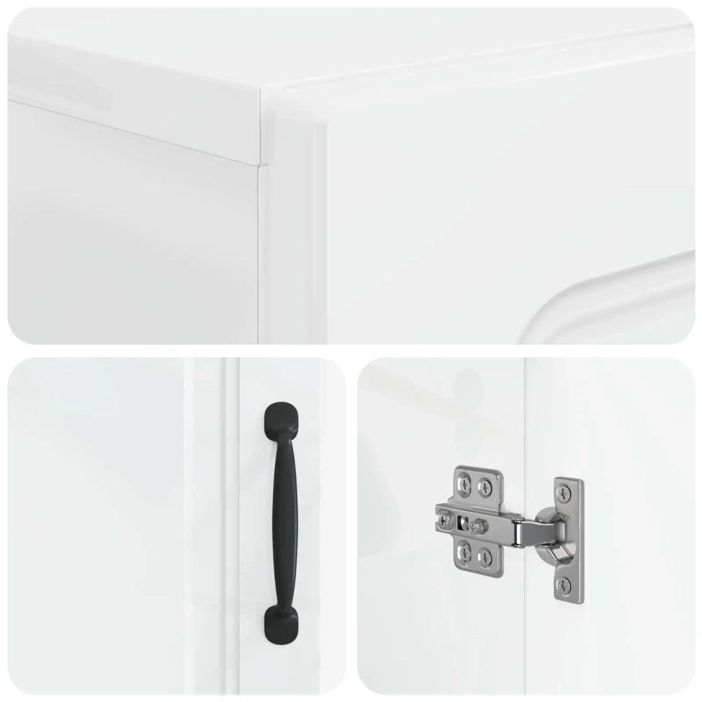 Mobiletto da Bagno UTRECHT Bianco 30 x 31 x 77 cm 897705