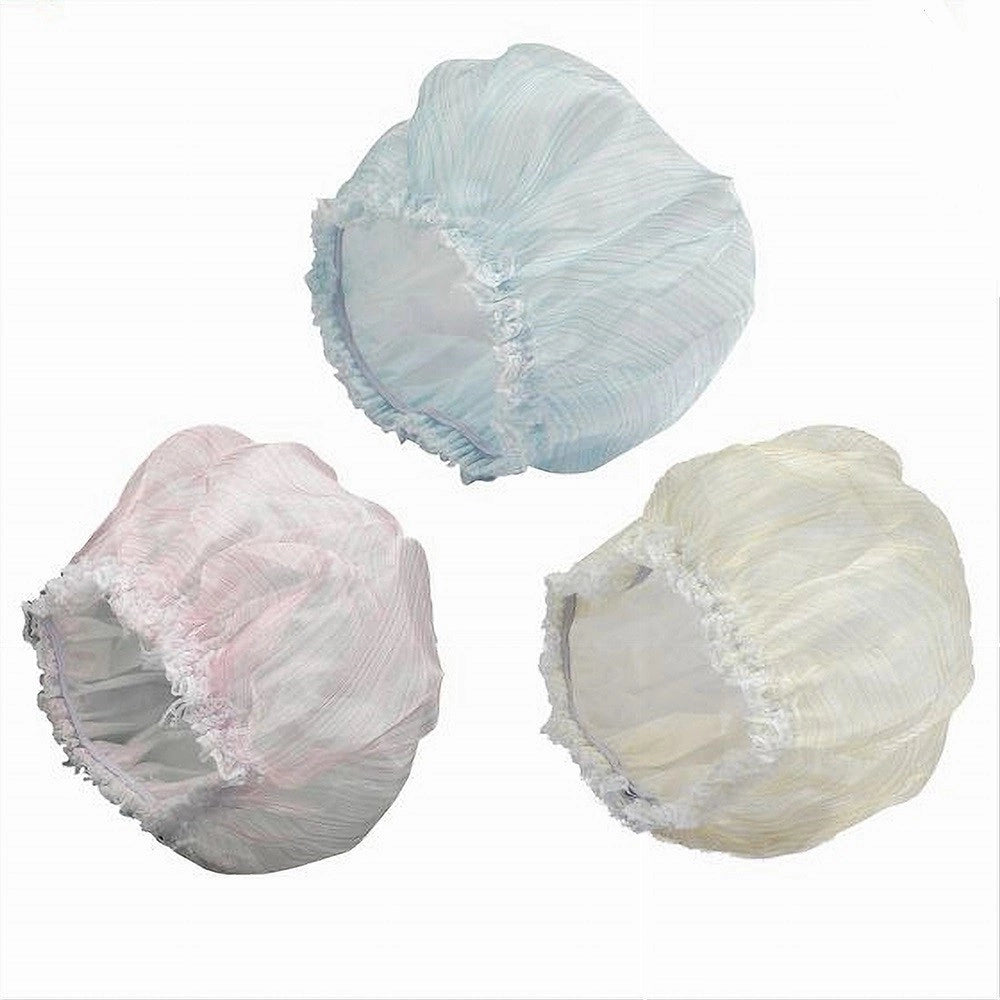 Trade Shop - Set 2pz Cuffie Cuffia Per Doccia Bagno Elastico Protegge Capelli Colorati 59707 -
