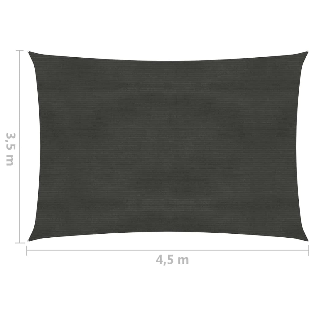 Vela ombreggiante 160 g/m² 3,5 x 4,5 m HDPE antracite 02_0008915