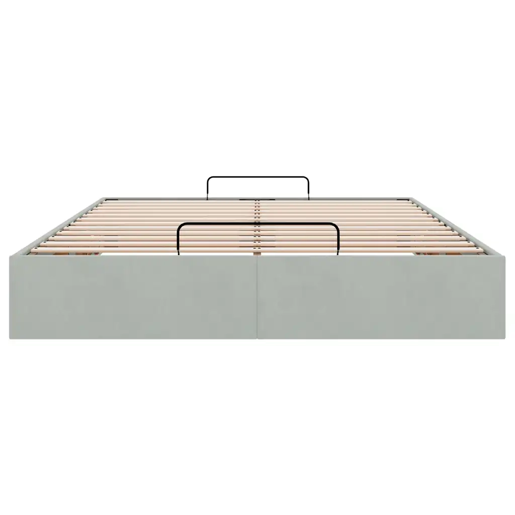 Struttura Letto Pouf Senza Materasso 140x190 cm Velluto 3310961