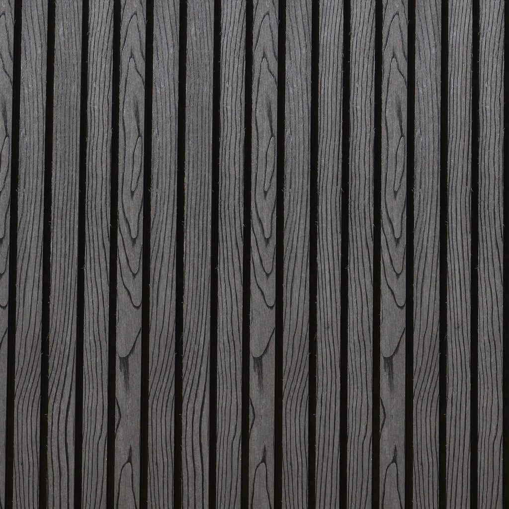 Recinzione Frangivista Grassano in WPC Estendibile con 2 Montanti (AxL) 185 x 180 - Grigio NEU.HOLZ