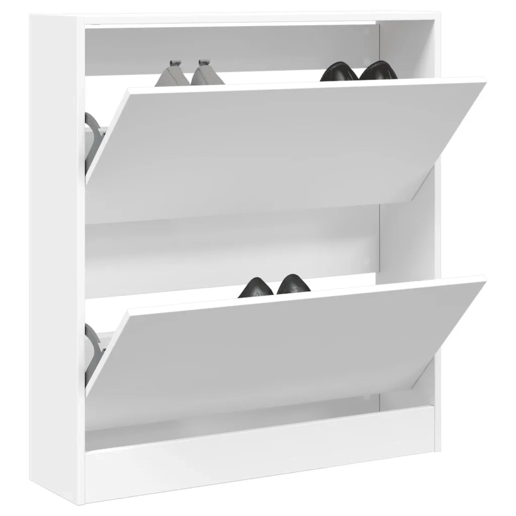 Scarpiera Bianca 80x21x87,5 cm in Legno Multistratocod mxl 88576