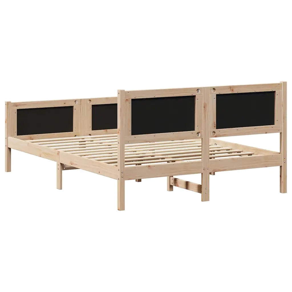 Struttura del letto Grigio chiaro 160 x 200 cm Tessuto