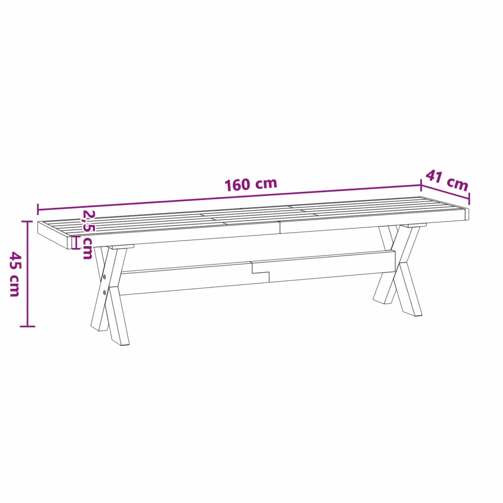 Panchina da pranzo NOAIN 160 x 41 x 45 cm CFW5409049