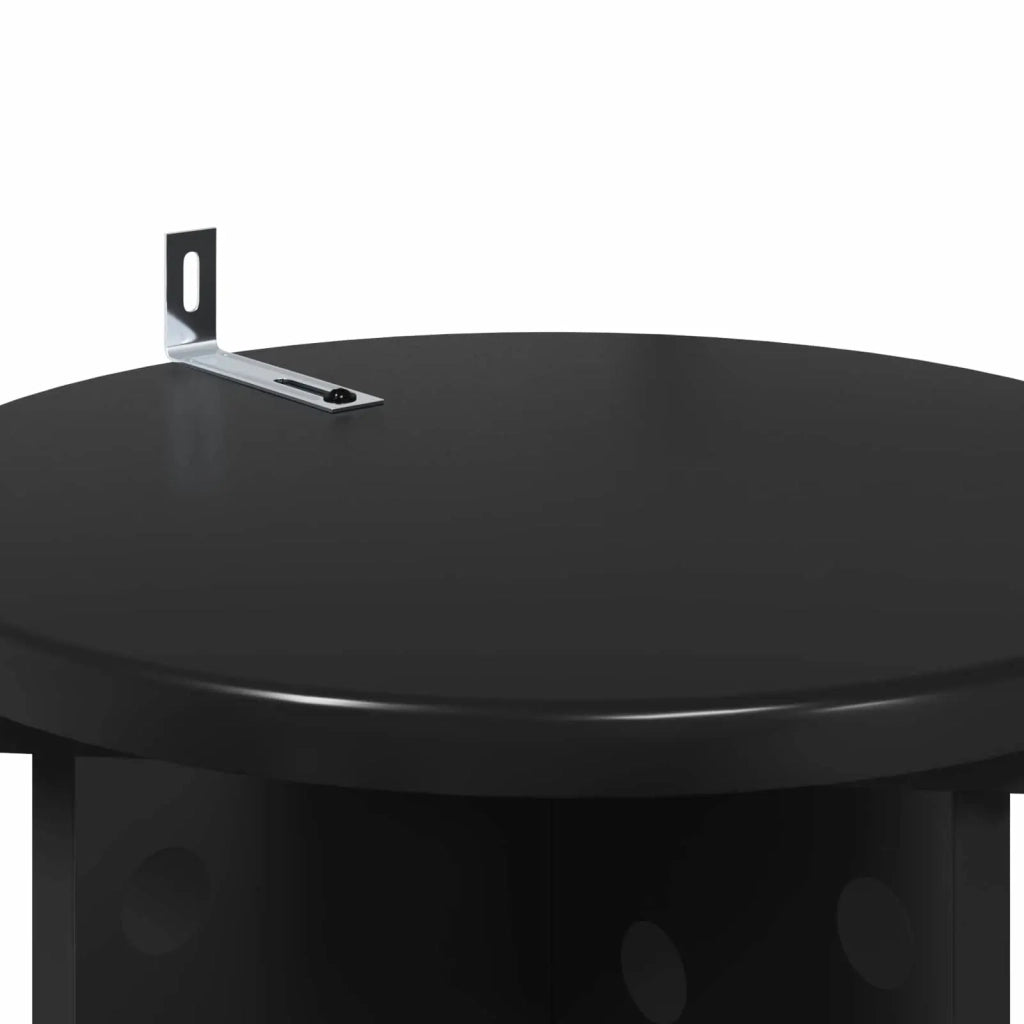 Supporto per piante 2 pcs Nero 29,5 x 29,5 x 60 cm