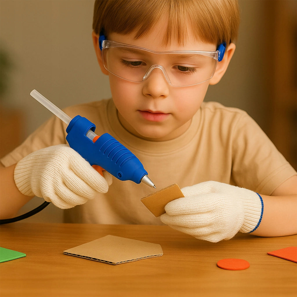 Pistola Colla a Caldo CreatiFix MiniStick 20W – Leggero e Sicuro | Ø 7 mm | Per Bambini, Decorazioni, Scrapbooking