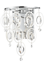 Applique Estella glamour cromo cristallo 6xG4 Italux