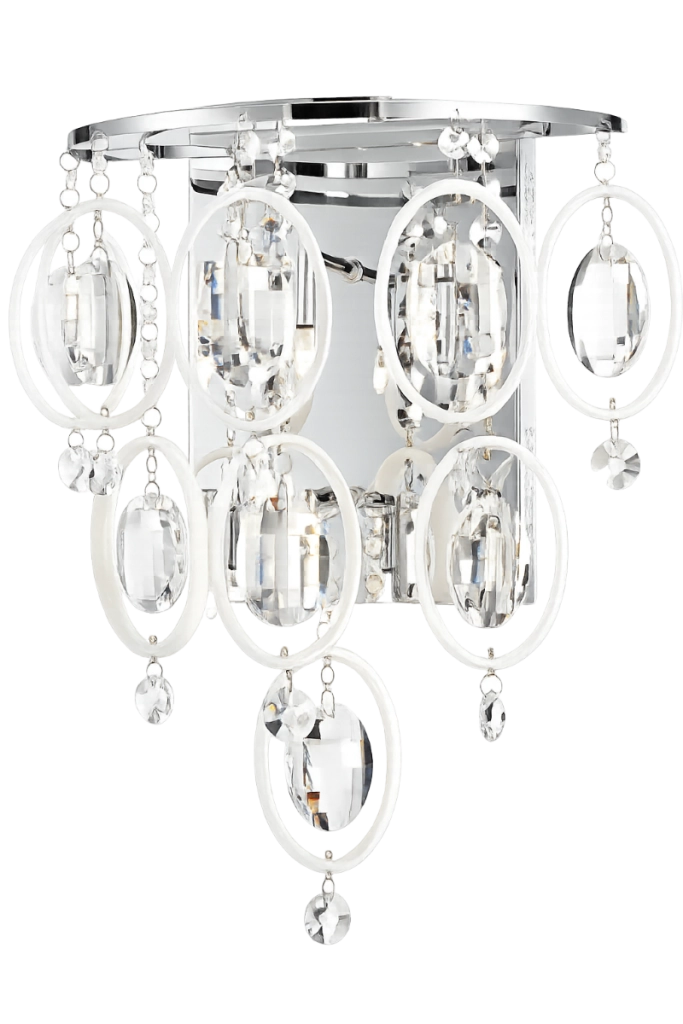 Applique Estella glamour cromo cristallo 6xG4 Italux