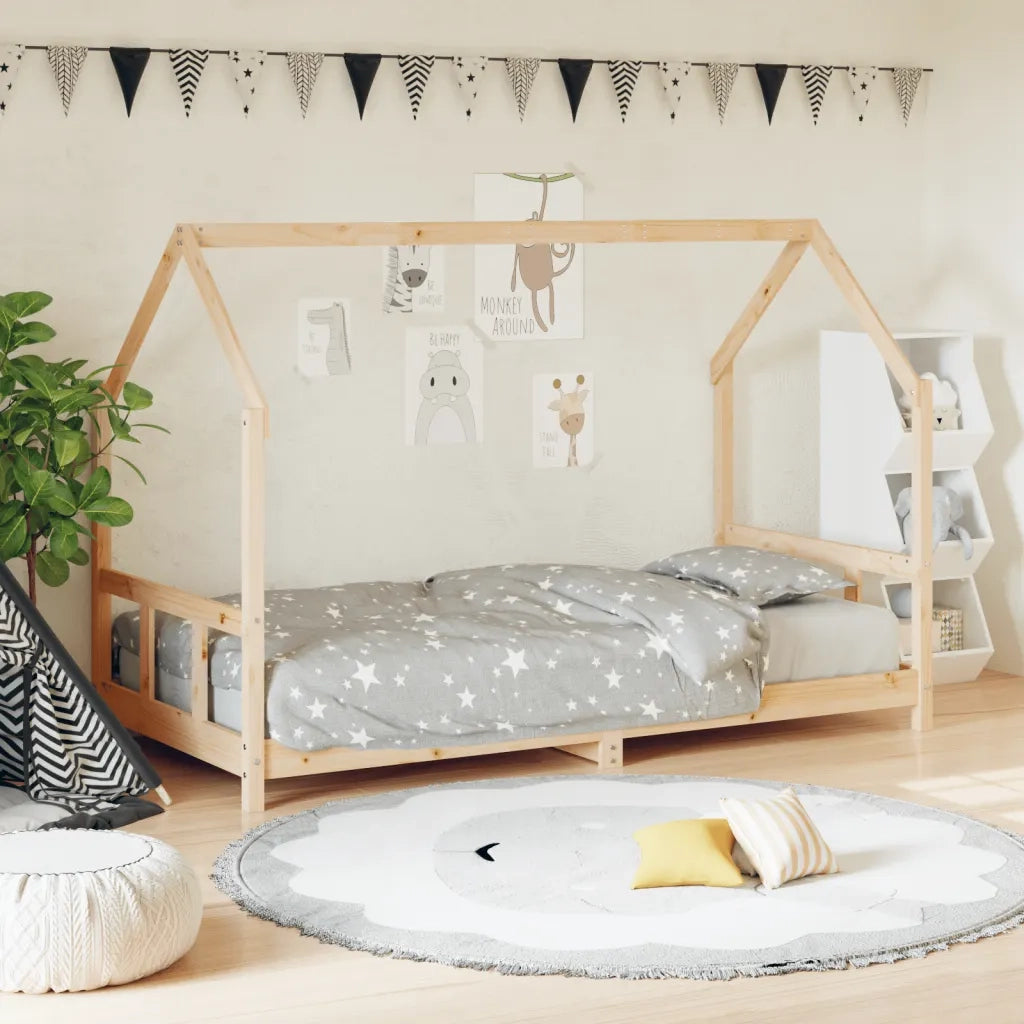 Giroletto per Bambini 90x190 cm in Legno Massello di Pino 835727