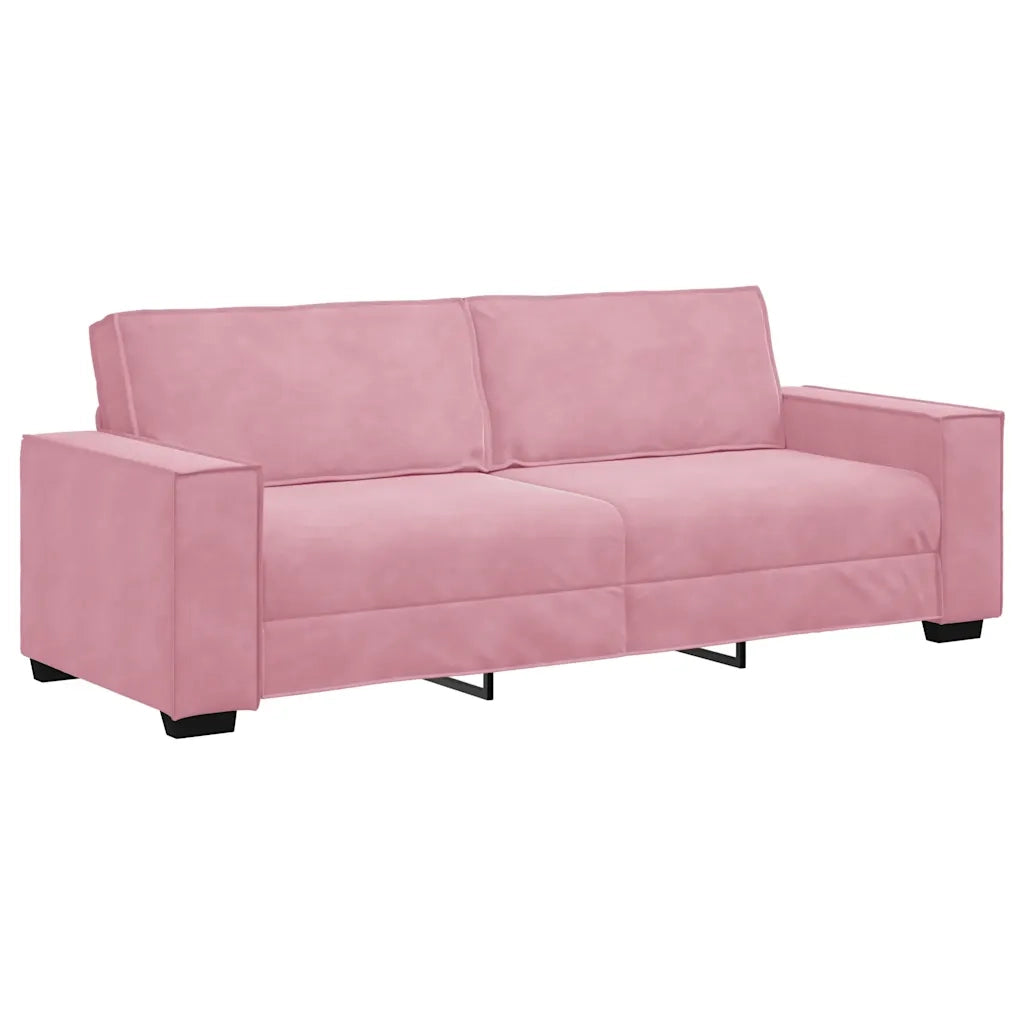 Divano a 3 Posti-Sofa 3 Posti rosa 180 cm in Velluto 479987
