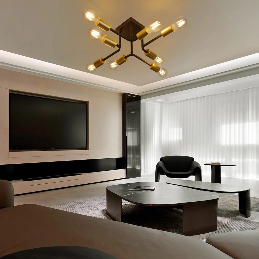 ZMH Lampada da soffitto nera vintage per camera da letto - Illuminazione industriale