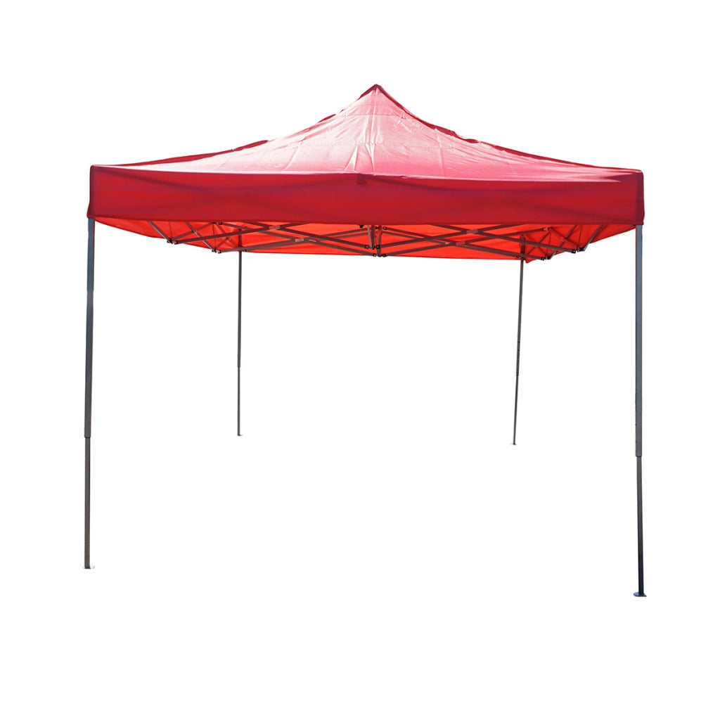 Gazebo rosso 3x4.5 m, altezza regolabile, pieghevole Breckner Germany
