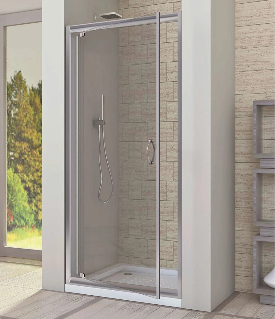 Porta Doccia Anta Battente Cristallo 6mm Trasparente h190 Boston Trasparente 6mm,70 cm