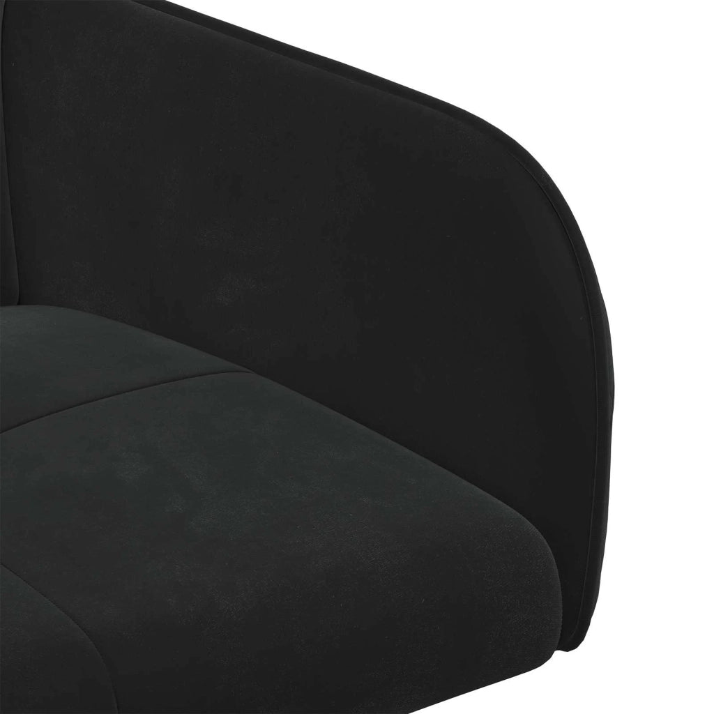 Sedie da pranzo 4 pcs Velluto (V) Nero 59 x 56,5 x 86 cm 3428214
