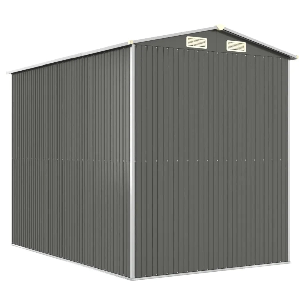 Capanno da Giardino Grigio Chiaro 192x274x223cm Acciaio Zincato cod mxl 65910