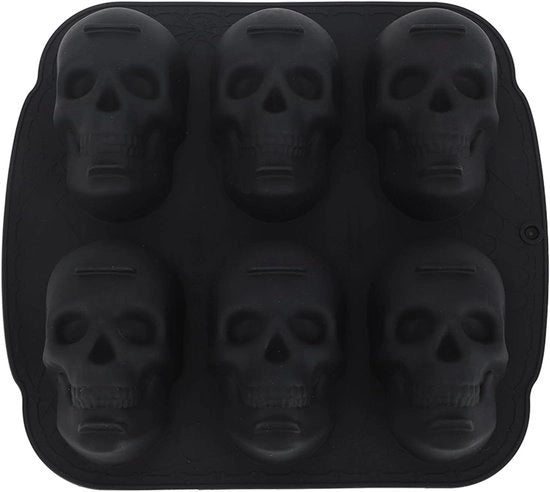 Forma di torta in silicone a forma di teschio per torta pirata con blocco di ghiaccio per gelato e malto in stile rinfrescante