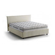 Letto Matrimoniale Ariadni, Letto Matrimoniale Materasso Incluso Made in Italy, Beige