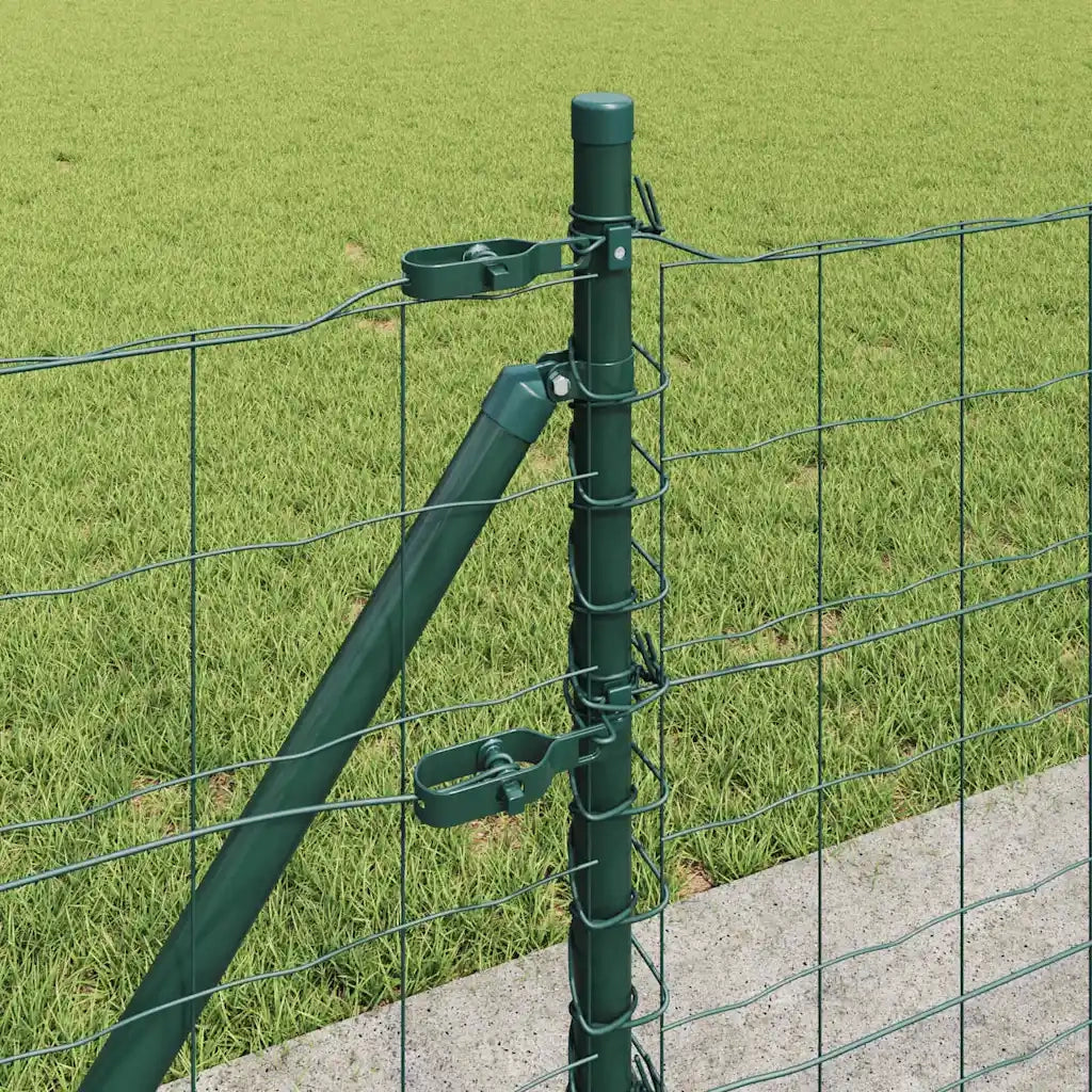 Recinzione con Posto Verde 0,6 x 50 m Acciaio e PVC