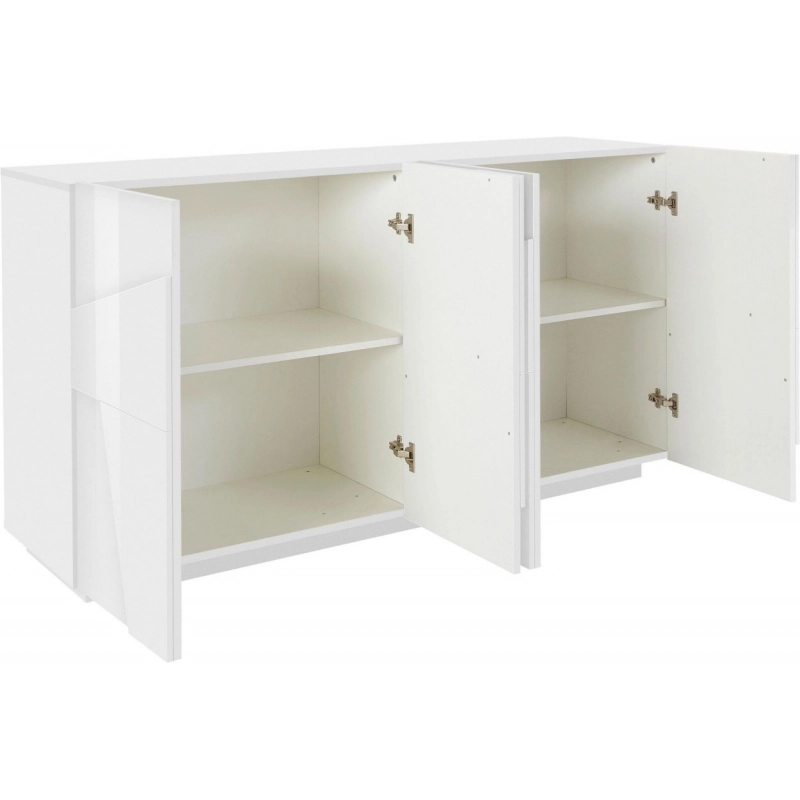 Credenza Ping 160 – 4 ante – Bianco Lucido