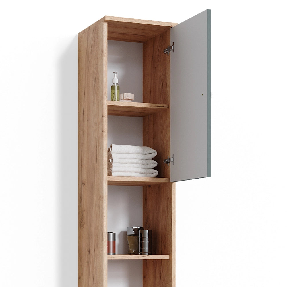 Vicco Mobile bagno alto Quercia dorata 30 x 190 cm