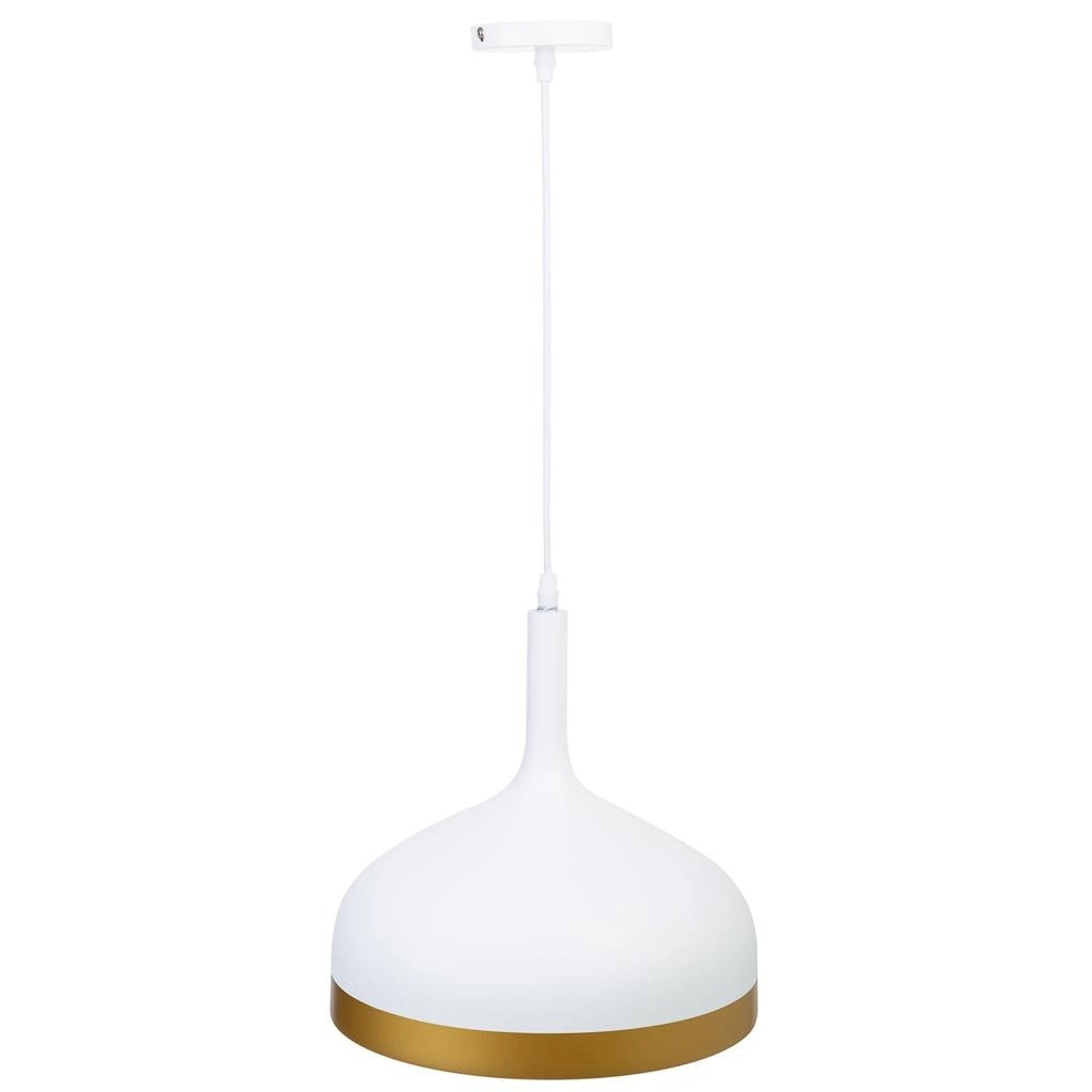 Plafoniera in metallo bianco 30x30x35h