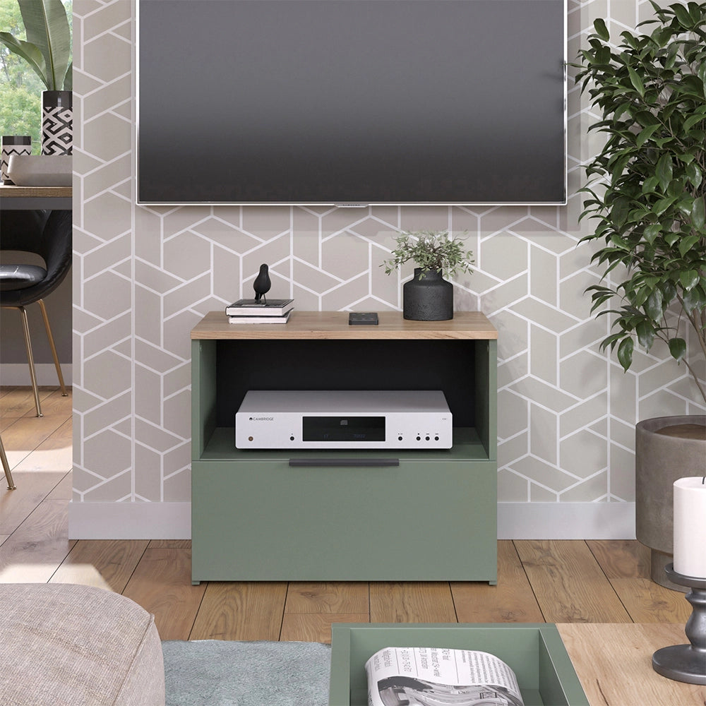 Vicco Mobile tv Verde 60 x 50 cm con cassetto