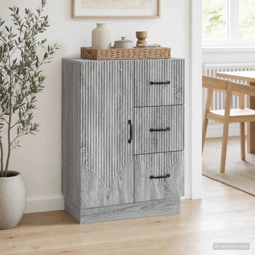 Credenza Grigio Sonoma 66 x 34,5 x 87 cm Legno ingegnerizzato 895321