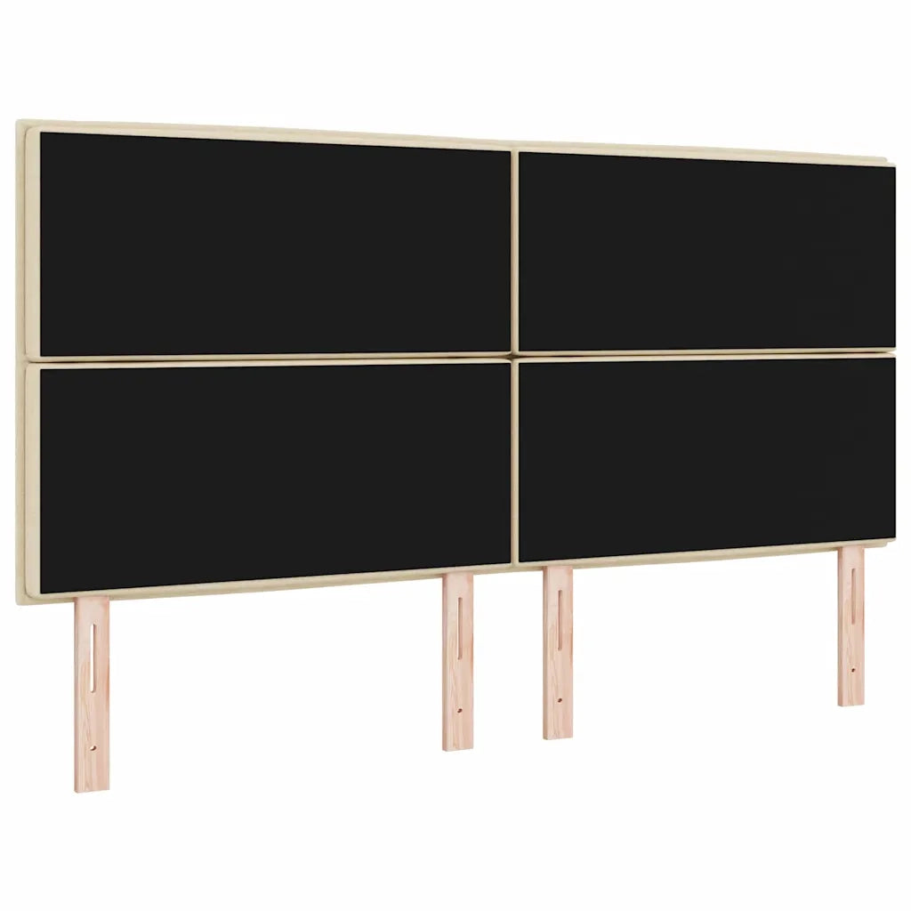 Testiera LED con strisce LED con testiera Crema 180 cm Tessuto 3338305