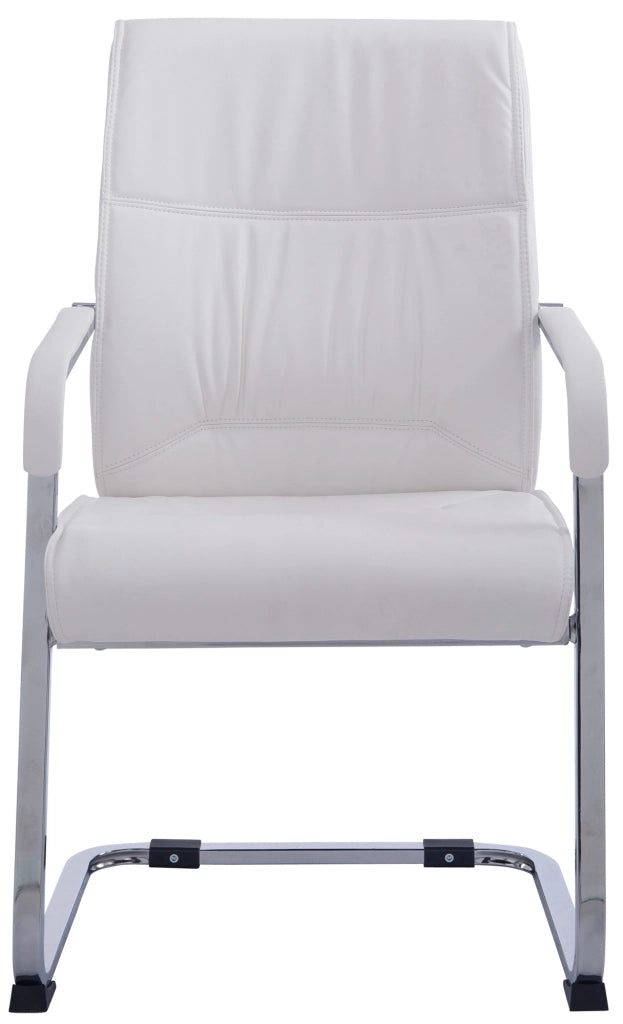 Sedia XL Anubis in similpelle bianco