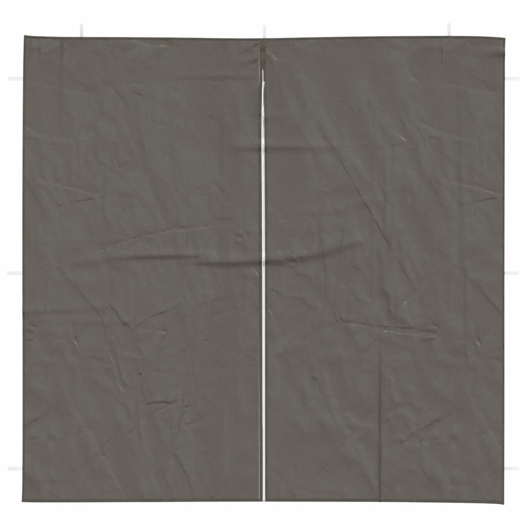 Parete per tenda da festa 2 pcs Antracite 200 x 195 cm 42033013