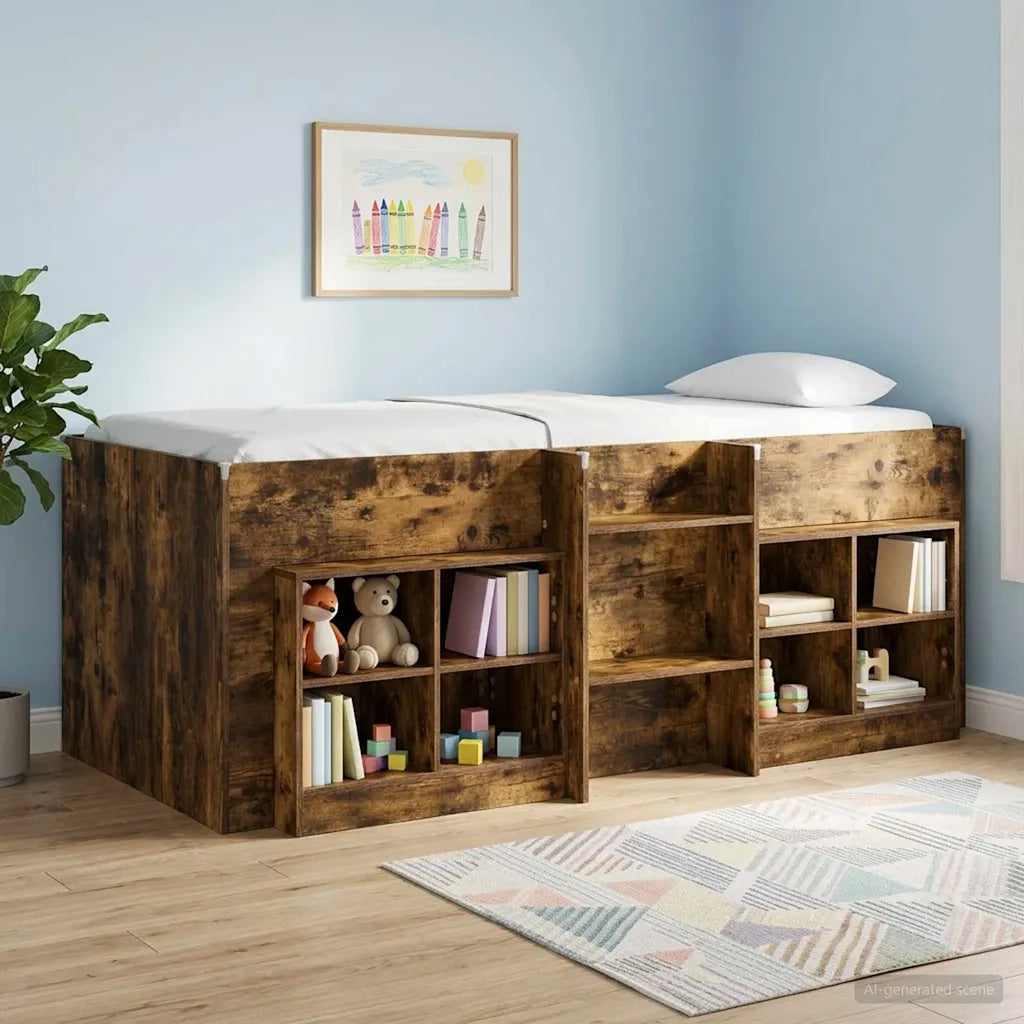 Armadietto per letto 2 pz Rovere Fumo 66 x 33 x 48 cm CFW9614349