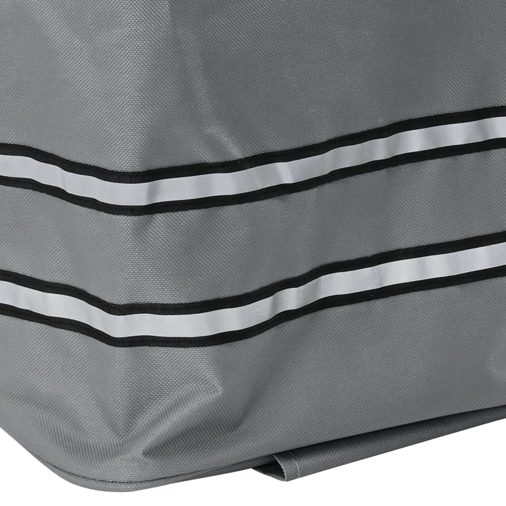 Carrello da shopping  con ruote e manico regolabile grigio 40 L