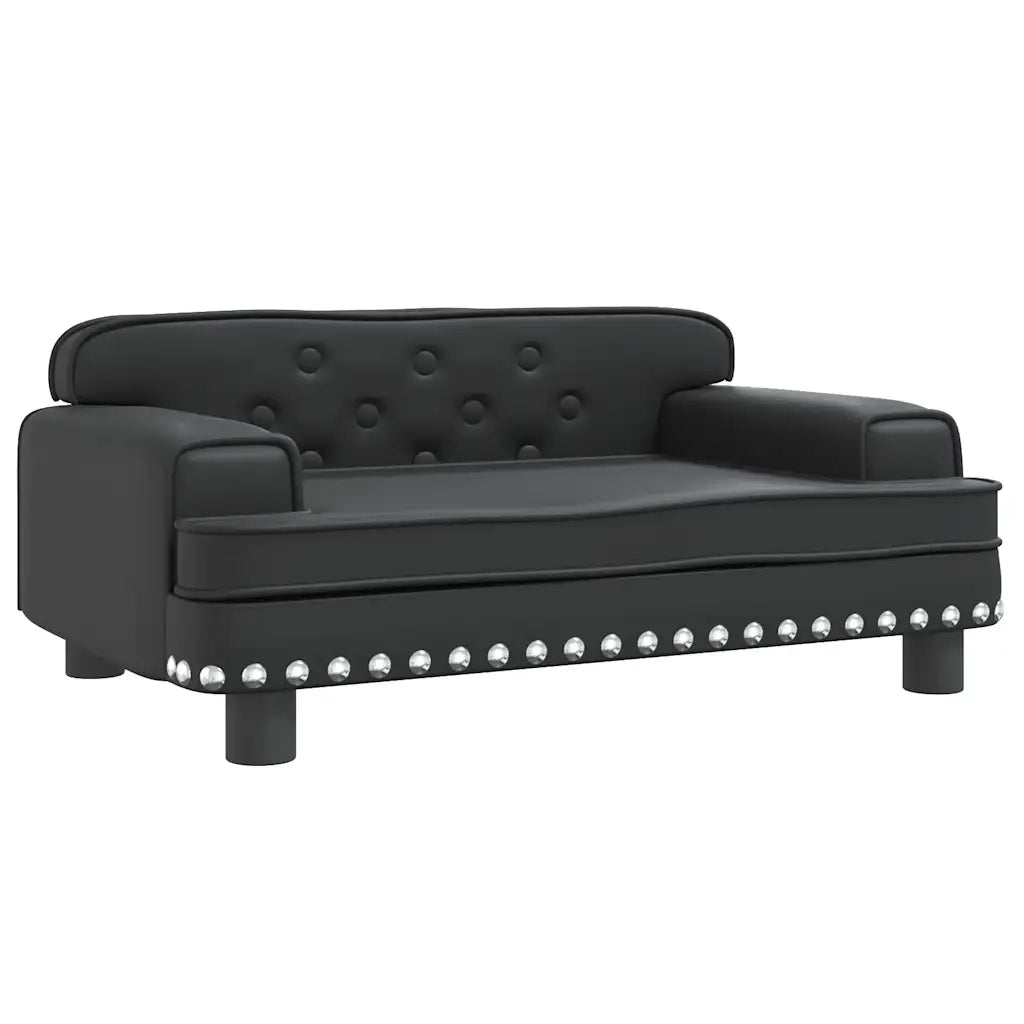 Lettino per Cani Nero 70x45x30 cm in Similpelle CFW4394050