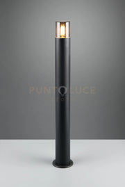 HOOSIC PALO ALTO DA ESTERNO ANTRACITE CON DIFFUSORI FUME' IP44 H. 80CM  1 LUCE ATTACCO E27