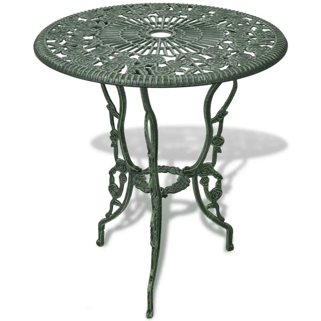 Set da Bistrot 3 pz | Set Salotto da Giardino in Alluminio Pressofuso Verde