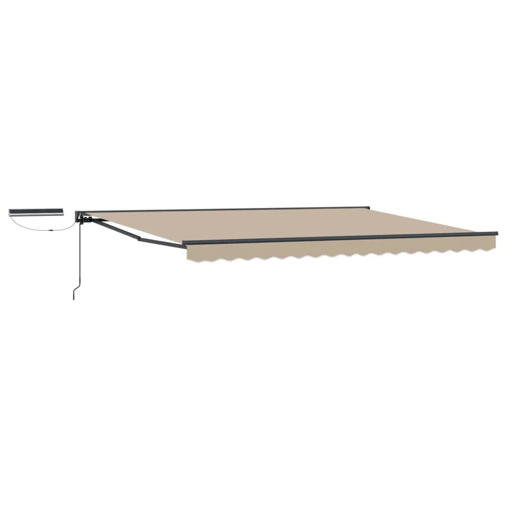 Tettuccio Elettrico Retrattile Beige e Antracite 4,5 × 3,5 m