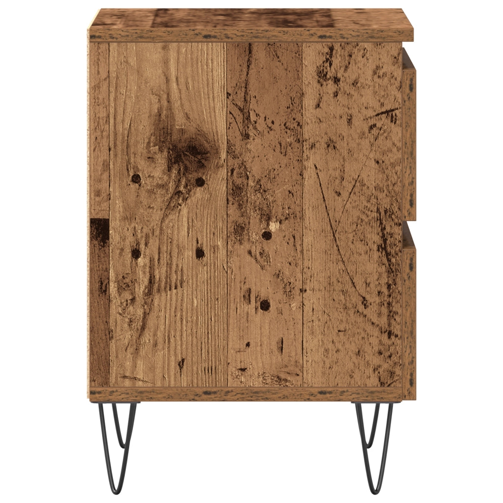 Comodino  in legno vecchio 40x35x50 cm in legno ingegnerizzato