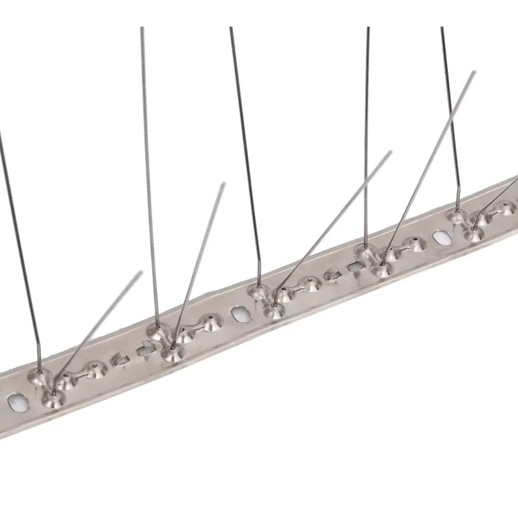 Set Dissuasori per Uccelli e Piccioni 20 pz Acciaio 4 File 10 m 149131