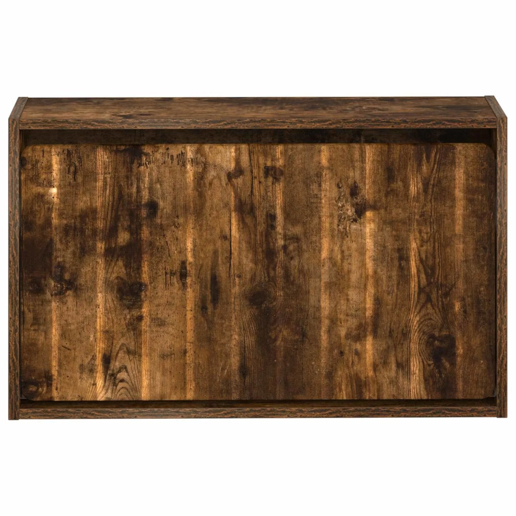 Mobiletto per Scarpe da Muro ZWOLLE 71 x 17 x 43 cm Rovere Fumo 896410
